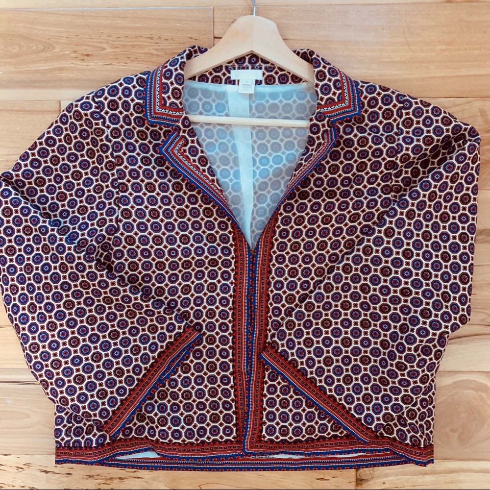 j.Crew Collection silk jacket size M.